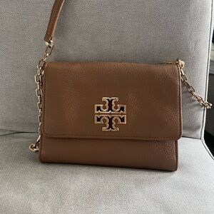 Tory Burch brown leather crossbody 🧡